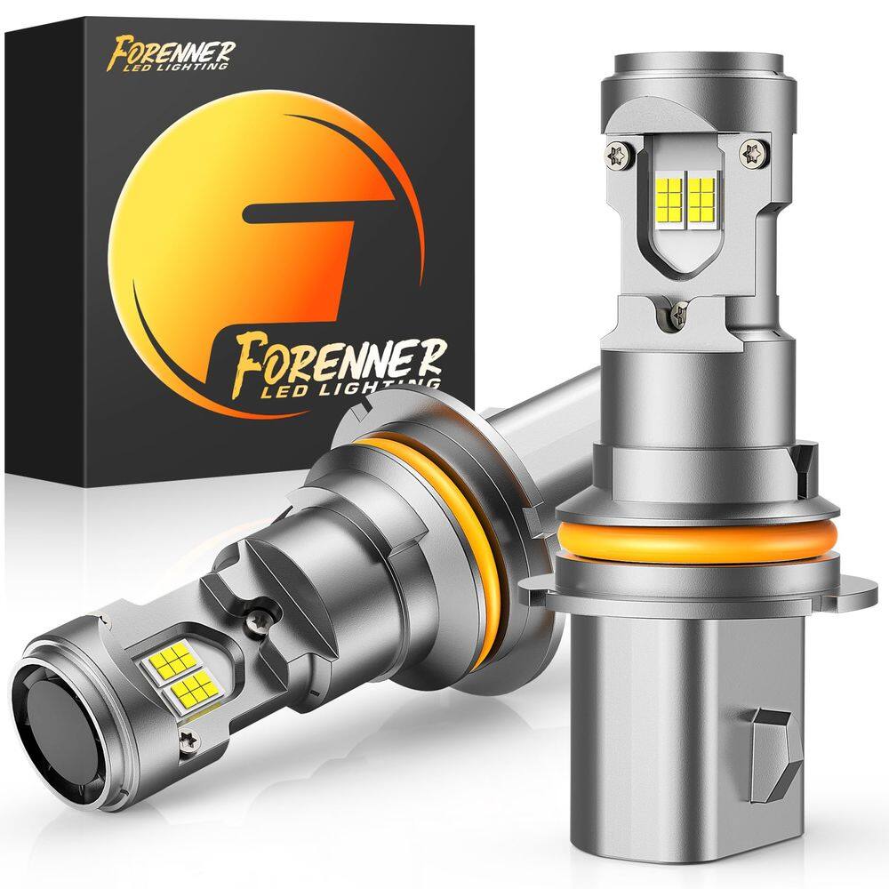 Lâmpadas forenner 9007 6500K brancas super brilhantes (pacote com 2)