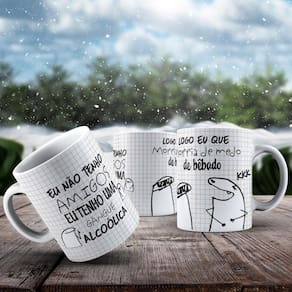 Caneca De Porcelana 325ml Flork Amizade Flork Amizade 8