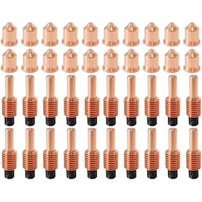 Consumíveis para tochas de corte a plasma ACCEPTIN 220941 Bocal x20 e 220842 Eletrodos de plasma x20