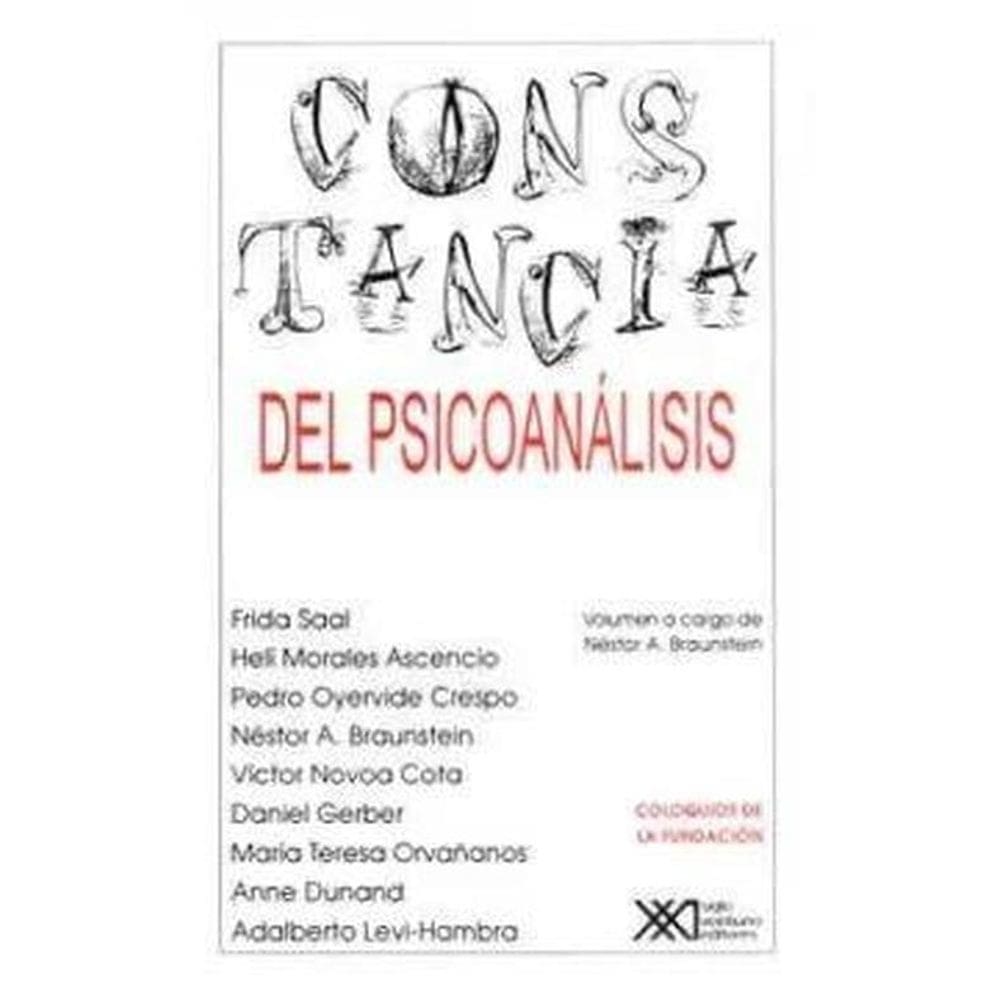 Constancia Del Psicoanálisis