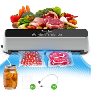 Máquina seladora a vácuo AKJBL 5 em 1 Food Saver com 15 sacos