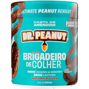Pasta de Amendoim Dr Peanut com Whey 600g Brigadeiro Colher