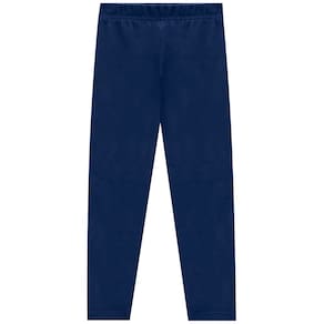 Calça Legging Básica Infantil Menina Em Molecotton Brandili Azul