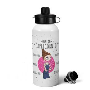 Garrafa Squeeze MQ Signos - Ela é de Capricórnio - 600ml