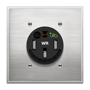 Receptáculo de descarga resistente às intempéries LIDER LN-1450RHW-BKWP