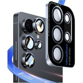 Protetor de lente de câmera UltraGlass Unbreak Top 9H+ para Samsung Galaxy S25 Ultra