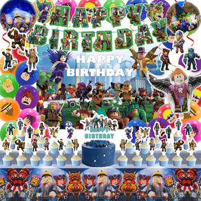 Conjunto de decorações de festa de aniversário LENEYIZIE com banner e balões