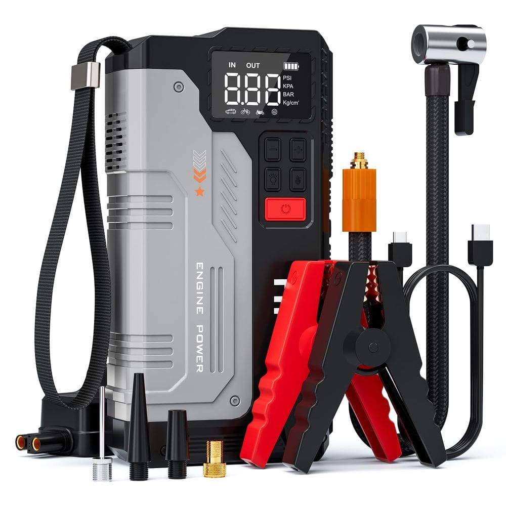 Acionador de partida para carro HPBS 5000A com compressor de ar 150PSI