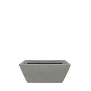 Vaso Floreira Malta Fosco 40x17cm Granito Pedra