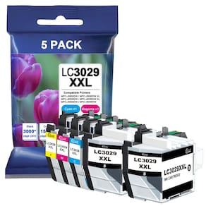 Cartuchos de tinta LINKMAY LC3029XXL, pacote com 5 cartuchos de tinta de alto rendimento