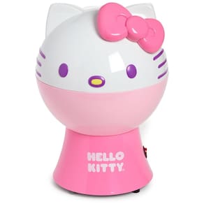 Pipoqueira Elétrica com Tema Hello Kitty, Copo Medidor e Tampa que Vira Tigela de Servir, 110V, Uncanny Brands, Rosa