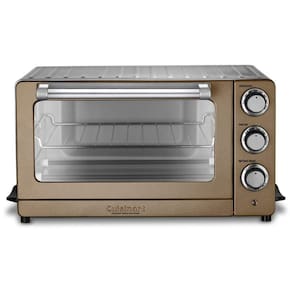 Forno Elétrico de Bancada Antiaderente, 1800W, Aço Inoxidável, 110v, CUISINART TOB 60N1CS, Dourado escuro