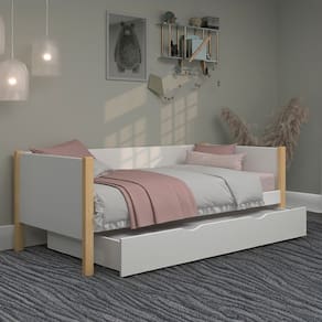Bicama De Solteiro Em Madeira Pinus e Mdf 22 Woodstore