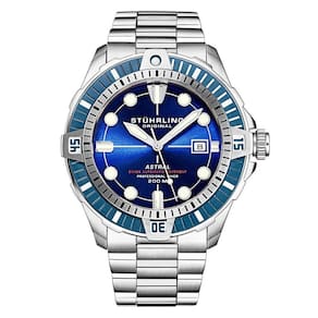 Relógio Masculino Stuhrling Astral 1005 Automático 45mm, Prata