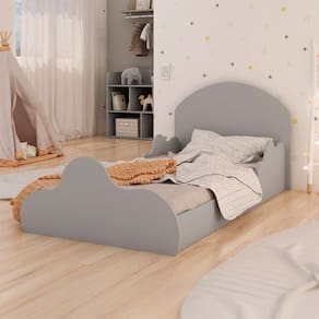 Cama Infantil Nuvem Marrom Claro - Genialflex
