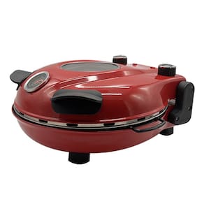 Forno Elétrico Pizza Assa Rápido Davvero Labravia Importado Itália Pedra Refratária Antiaderente 31cm Vermelho 220V