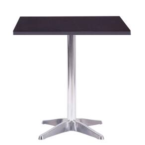 Mesa Delta 76,50 cm (Altura) com Tampo em MDP Quadrado 60 cm Preto