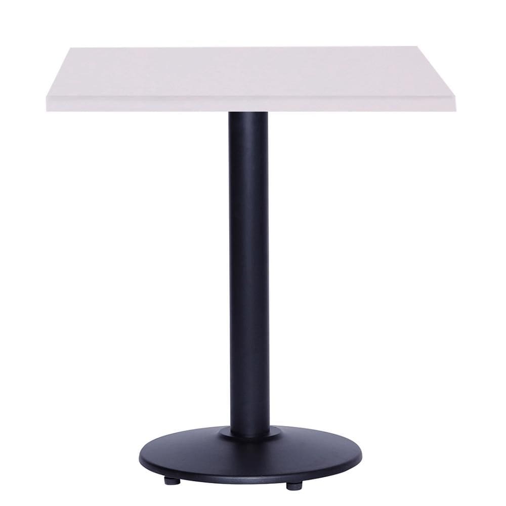 Mesa Zeta 77,50 cm (Altura) com Tampo em MDP Quadrado 70 cm Branco