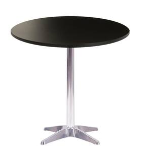 Mesa Delta 76,50 cm (Altura) com Tampo em MDP Redonda 60 cm Preto