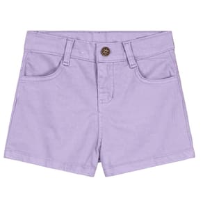 Shorts sarja infantil menina Brandili Lilás