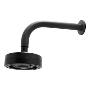 Ducha De Parede Redonda Preto Fosco Aquanova