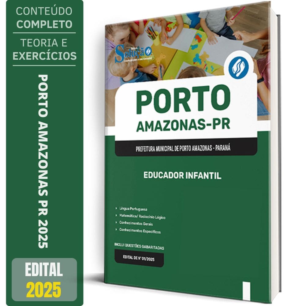 Apostila Prefeitura Porto Amazonas Pr 2025 Educador Infantil
