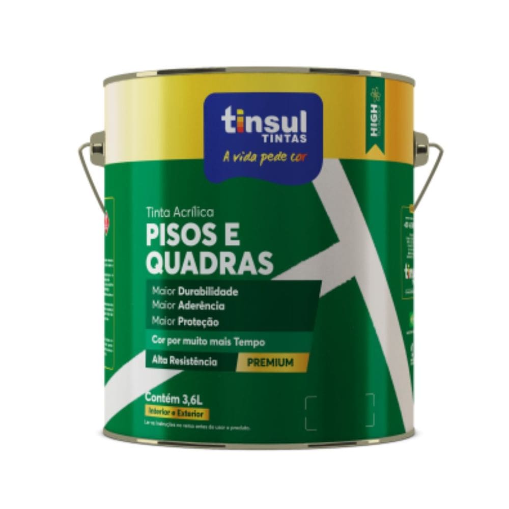 Tinta Para Pisos E Quadras 3,6l | Tinsul