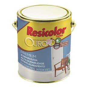 Esmalte ouro premium marrom tabaco 3,6l | resicolor