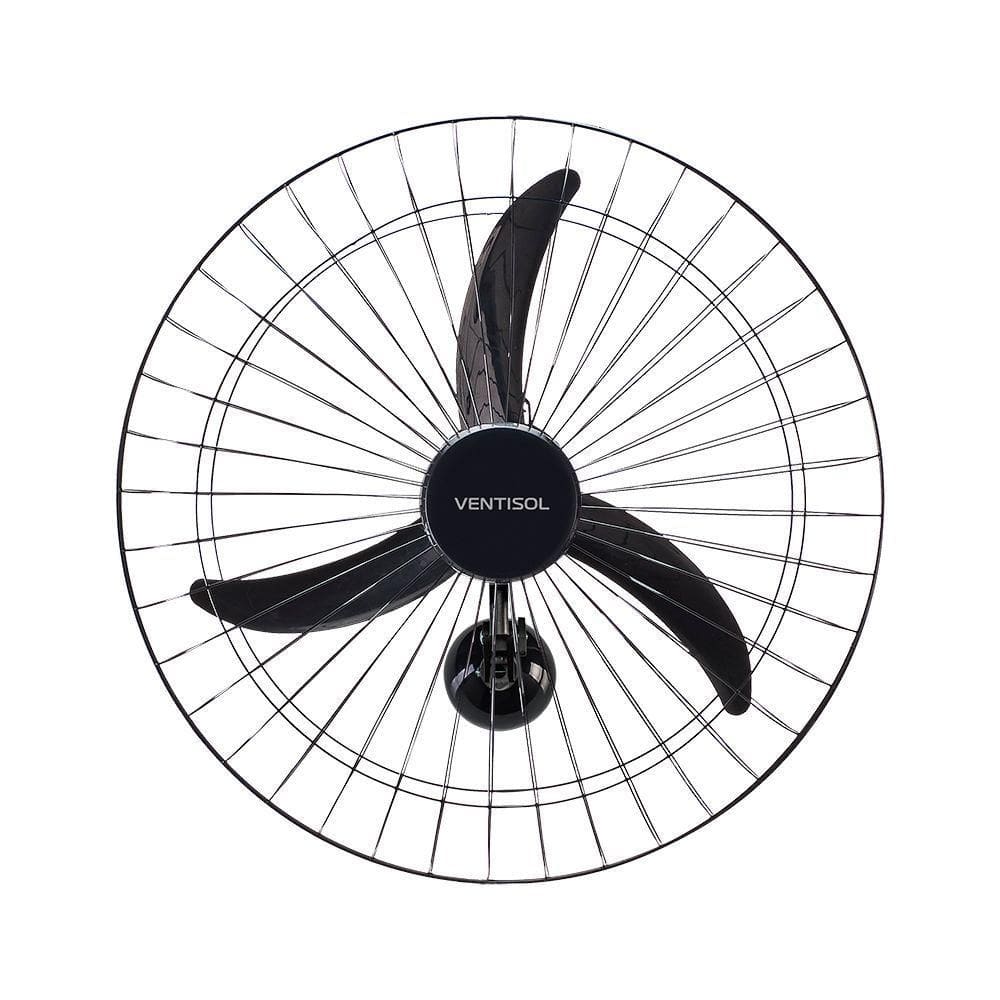 Ventilador De Parede Ventisol Oscilante 60cm Metal Preto