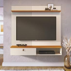 Conjunto Bancada e Mesa Centro Estocolmo Cinamomo Off White