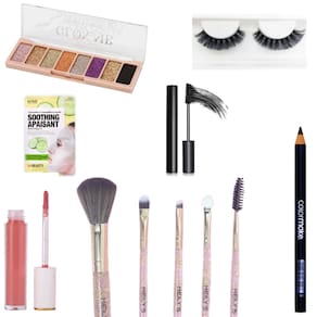Kit Maquiagem Conjunto de Make com 11 Itens
