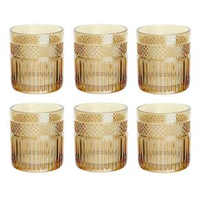 Jogo de 6 Copos em Cristal Âmbar Luster 330ml - 9,3x2cm