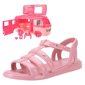 Kit Sandália Infantil Barbie Road Trip E Motorhome Grendene Kids 23071