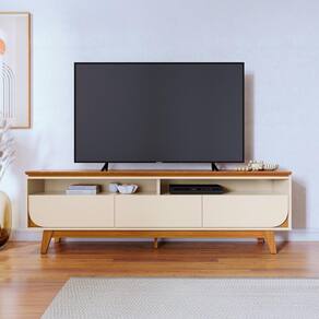 Conjunto Bancada e Mesa Centro Odessa Cinamomo Off White