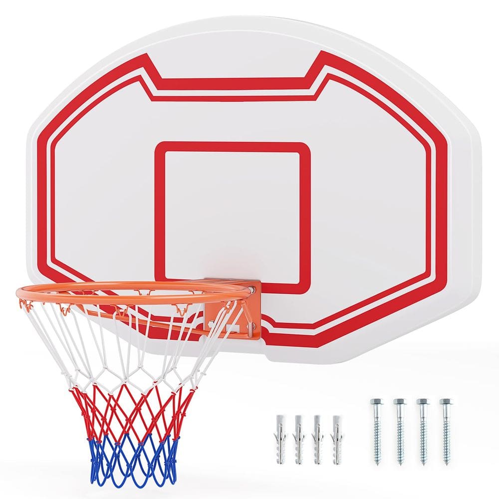 Cesta de basquete montada na parede Goplus Large 91x61cm Backboard