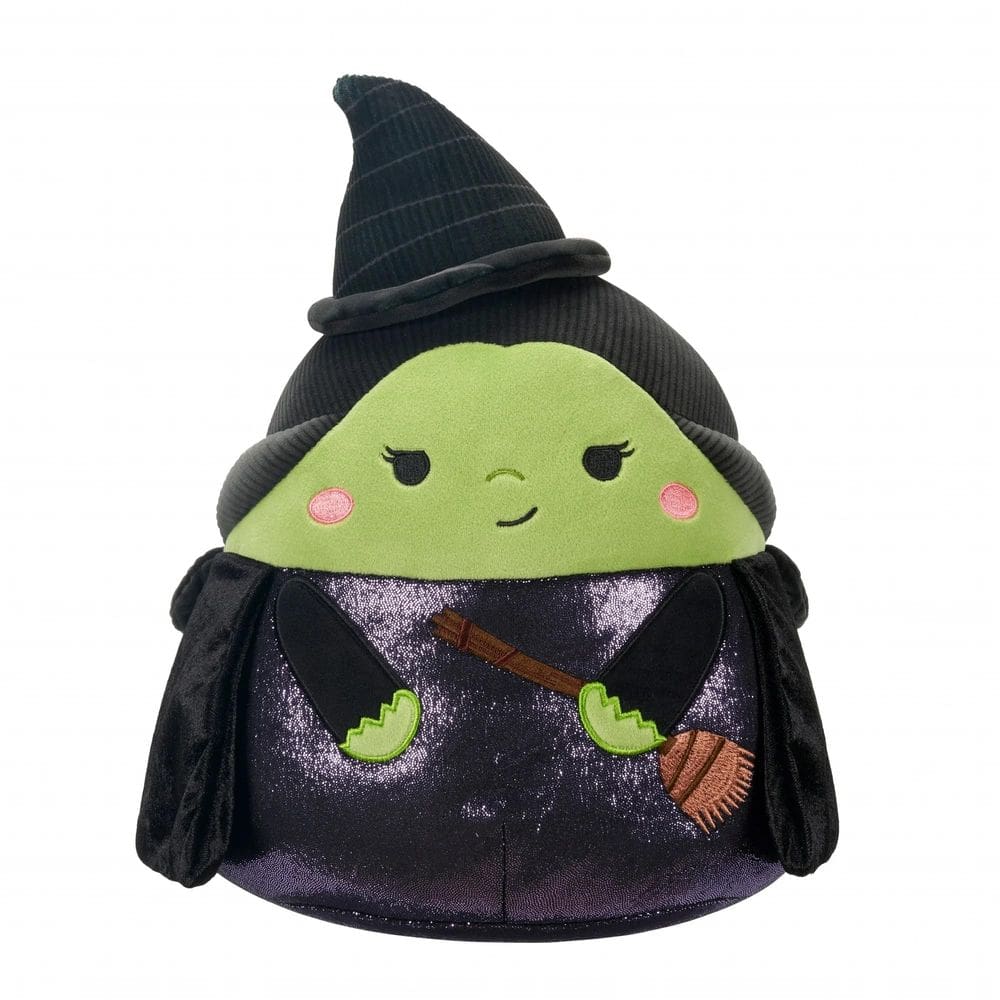 Squishmallows de pelúcia Wicked Elphaba, a Bruxa Malvada, 25 cm