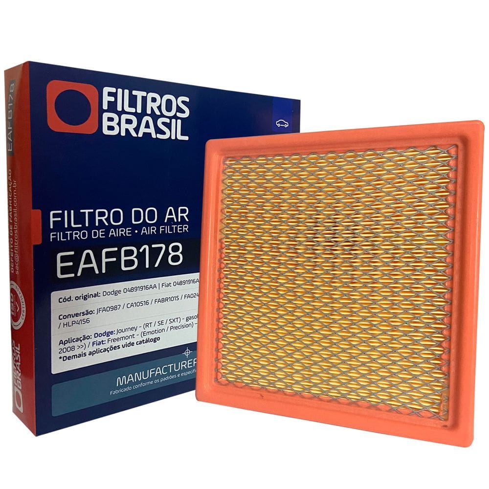 Filtro Ar Motor Fiat Freemont Emotion Precision 2010 a 2016