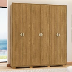 Kit Guarda Roupa E Cômoda Sapatelira Bali Nature
