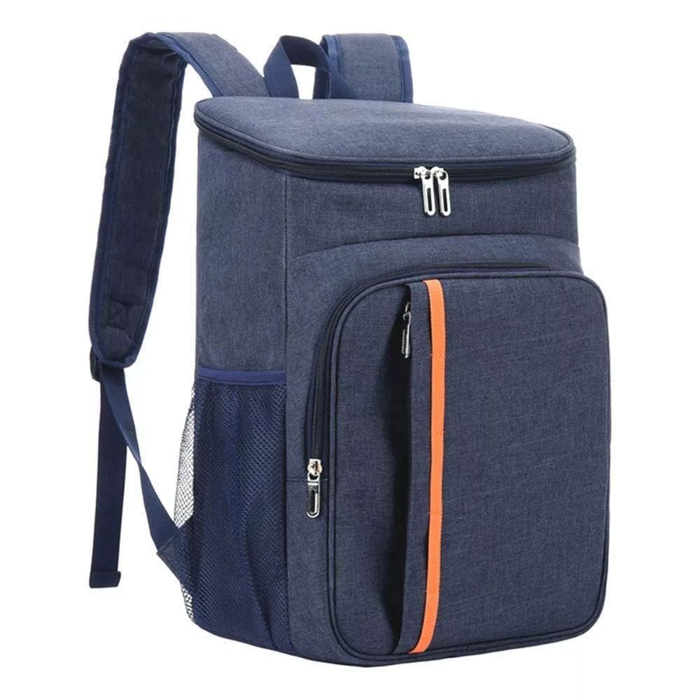 Mochila Bolsa Lancheira Multifuncional Térmica Cooler Bebida Praia Camping Viagem Resistente Impermeável Azul