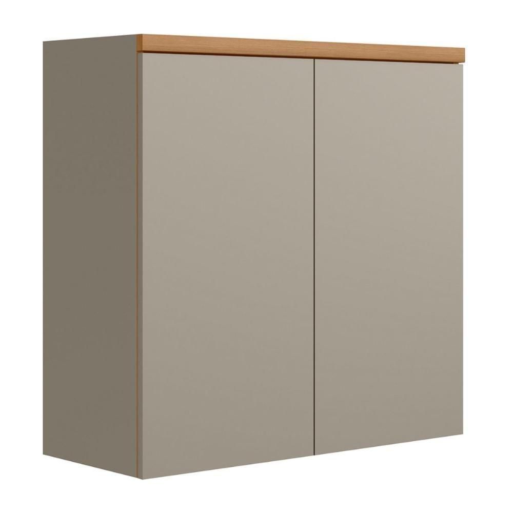 Armario Aereo 2 Portas Nice Jequitiba Gris