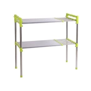 Prateleira Inox Organizador De Cozinha Banheiro Estante Ajustavel Multifuncional Microondas Sapateira Rack Portatil