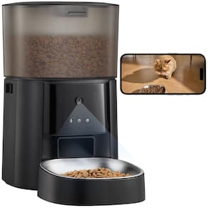 Alimentador automático para gatos MZZ com câmera e controle de voz 4L