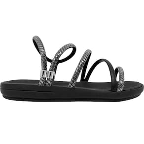 Sandália Feminina Papete Casual Dia a Dia Passeio Trabalho com Brilho Conforto Moleca 5525.104