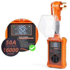 Protetor de sobretensão RV Krevz 16000J 50A com monitor duplo