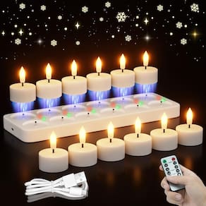 Velas de chá recarregáveis sem chama CAMCLIM 12 unidades