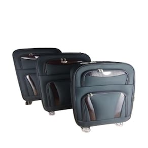 Kit Conjunto De Mala De Viagem Expansivel 360º Com 4 Rodas Giratoria Com 3 Peças Tamanho P M E G Rigida Com Senha Bolso