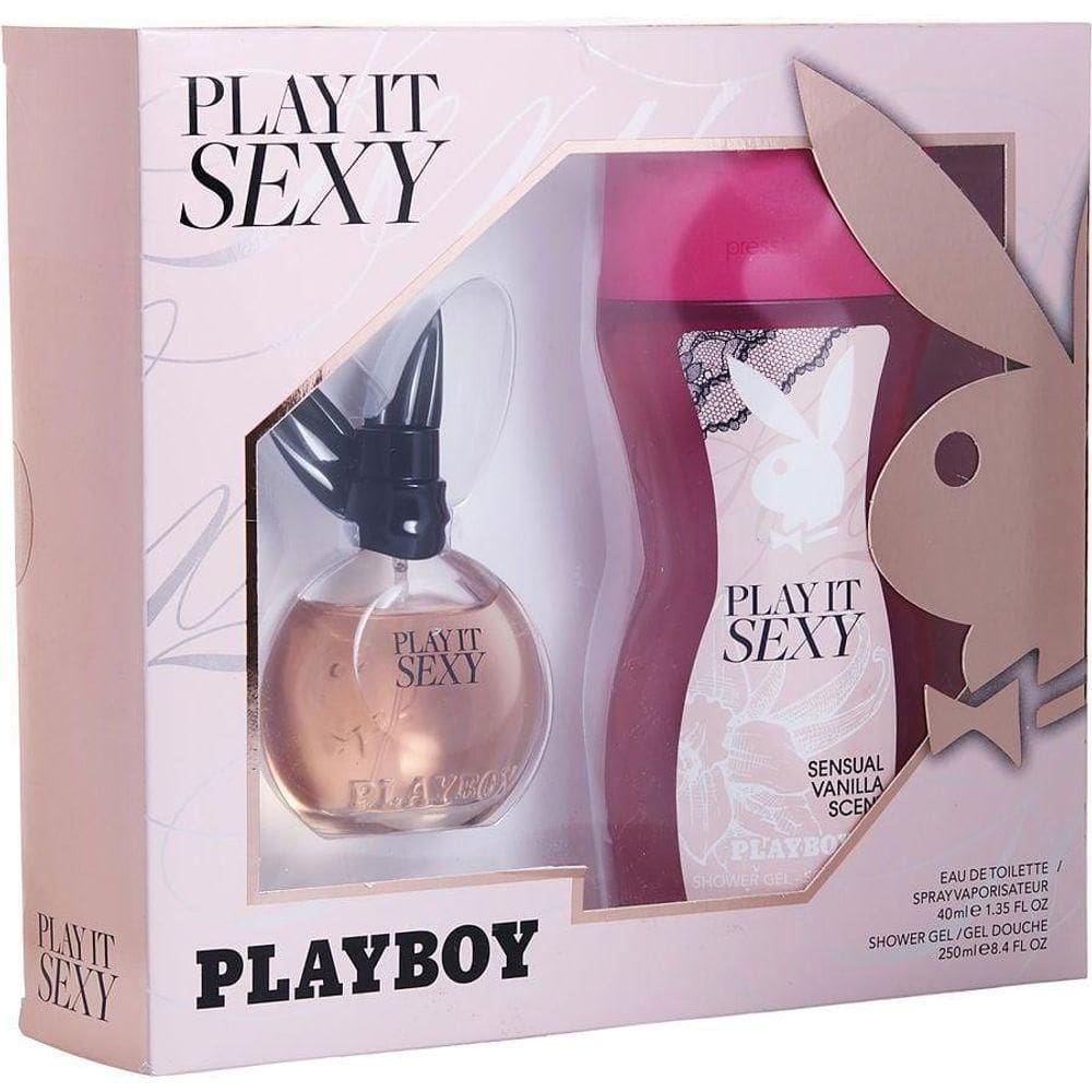 Perfume Feminino Playboy Play It Sexy Edt Spray 38 Ml & Gel De Banho 250