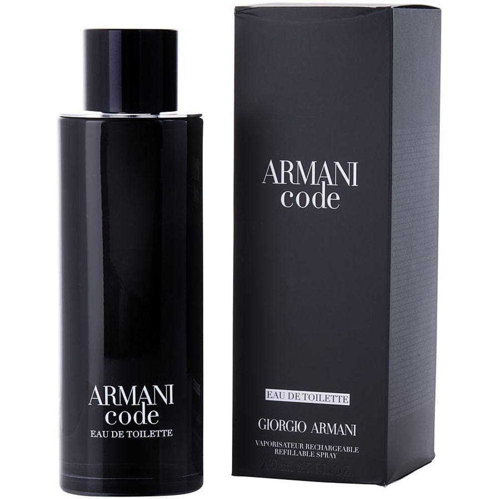 Perfume Masculino Giorgio Armani Code Edt Spray Refilável 200 Ml