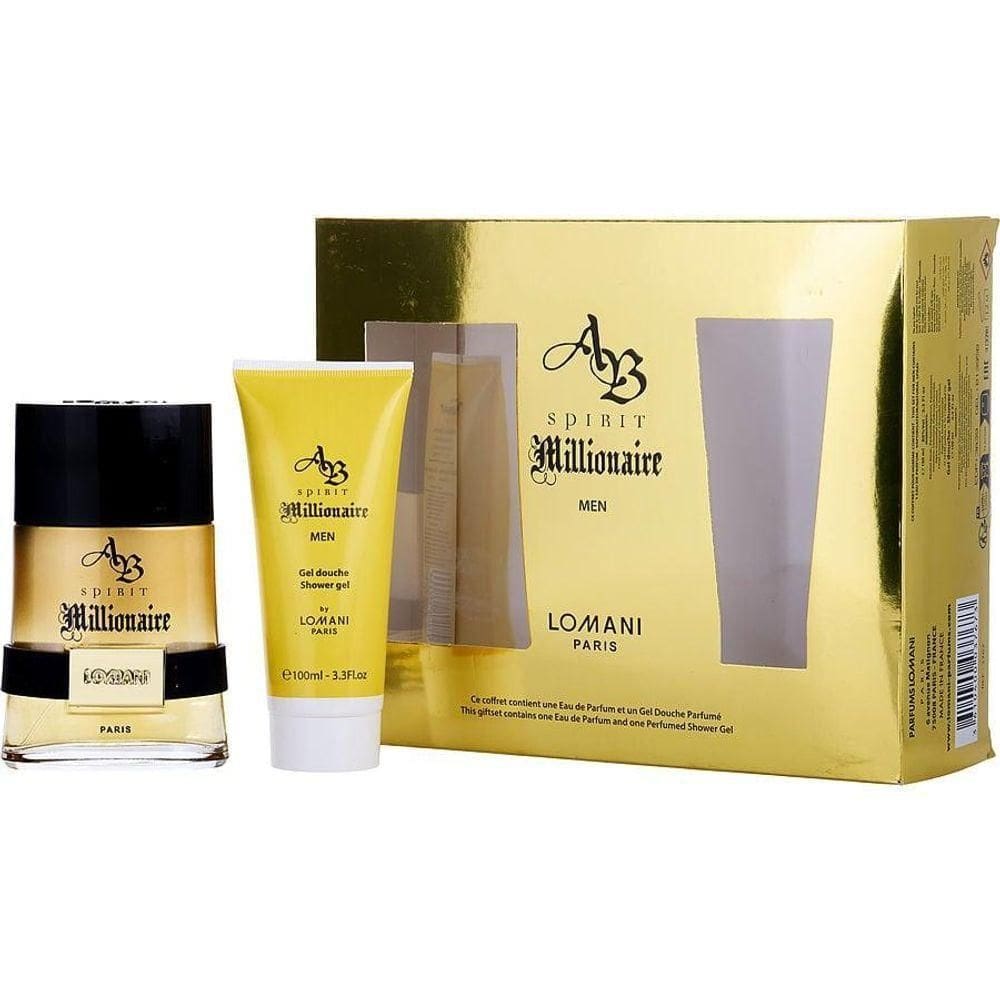 Perfume Masculino Lomani Ab Spirit Millionaire Edp Spray 100 Ml&gel Banho