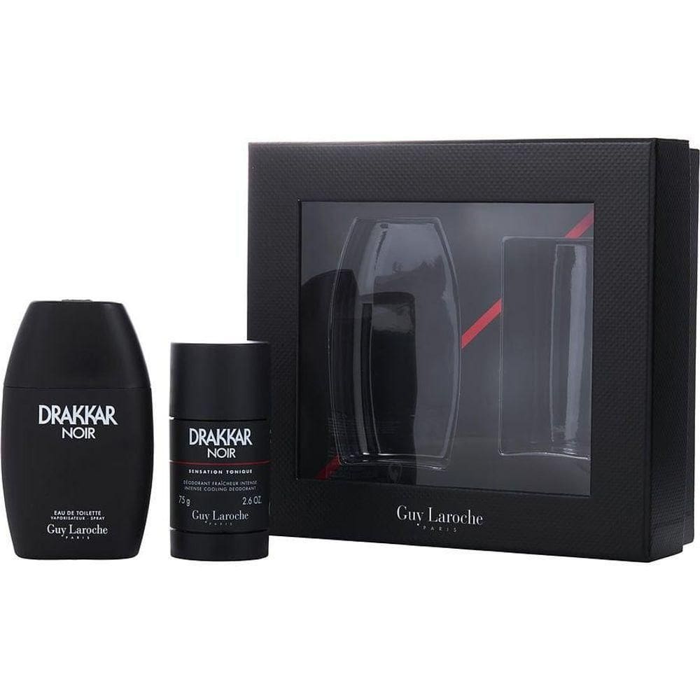 Perfume Masculino Guy Laroche Drakkar Noir Edt Spray 100 Ml&desodorante Em Bastão 73
